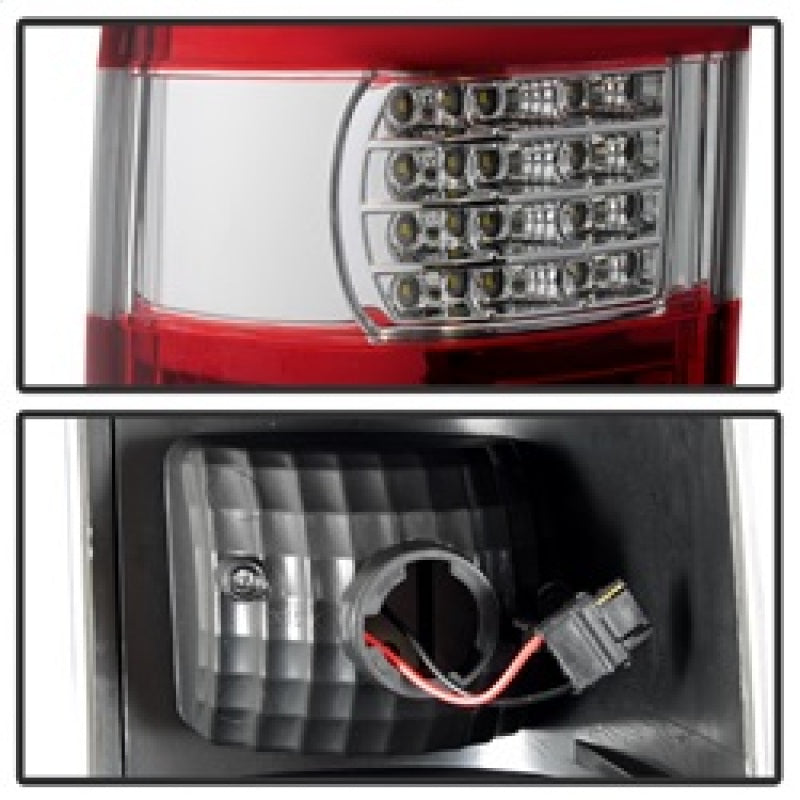 SPYDER xTune 03-06 Chevrolet Silverado 1500/2500HD LED Tail Lights - Red Clear (ALT-JH-CSIL03-CS-RC) 9037665
