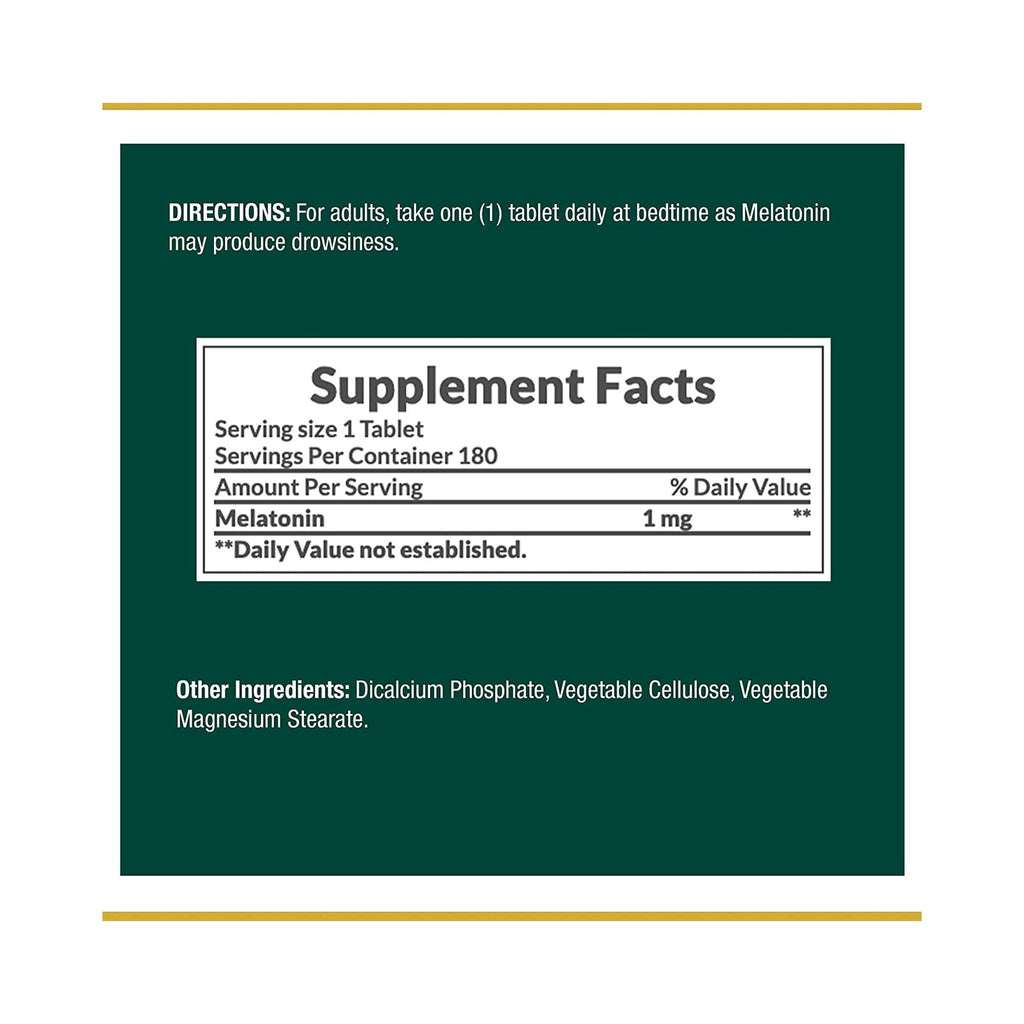 Nature's Bounty® Melatonin Natural Sleep Aid 07431202832