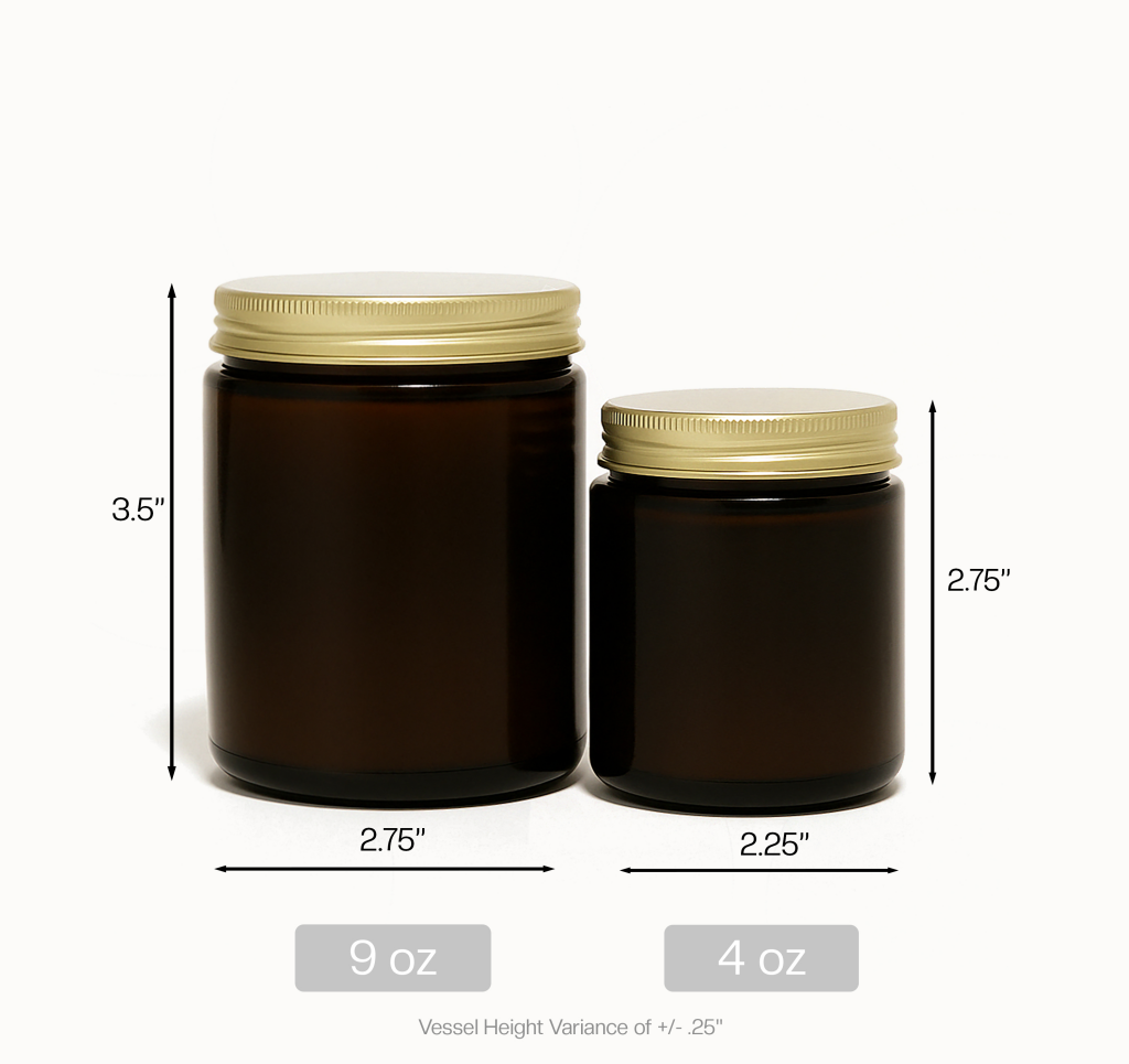 Slavnik Family Coffee Logo Amber Jar Candle 01