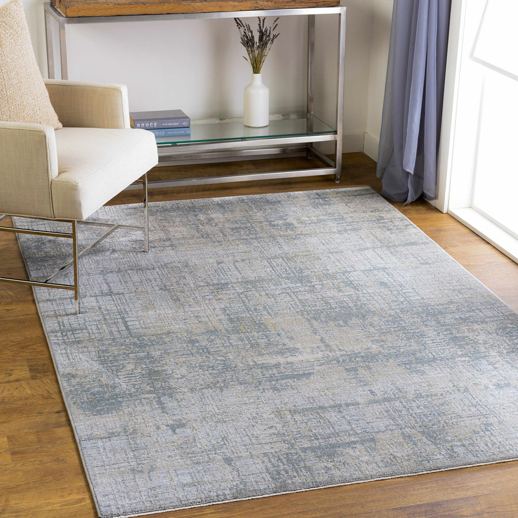 Fallin Gray Thick Luxe Abstract Striped Rug
