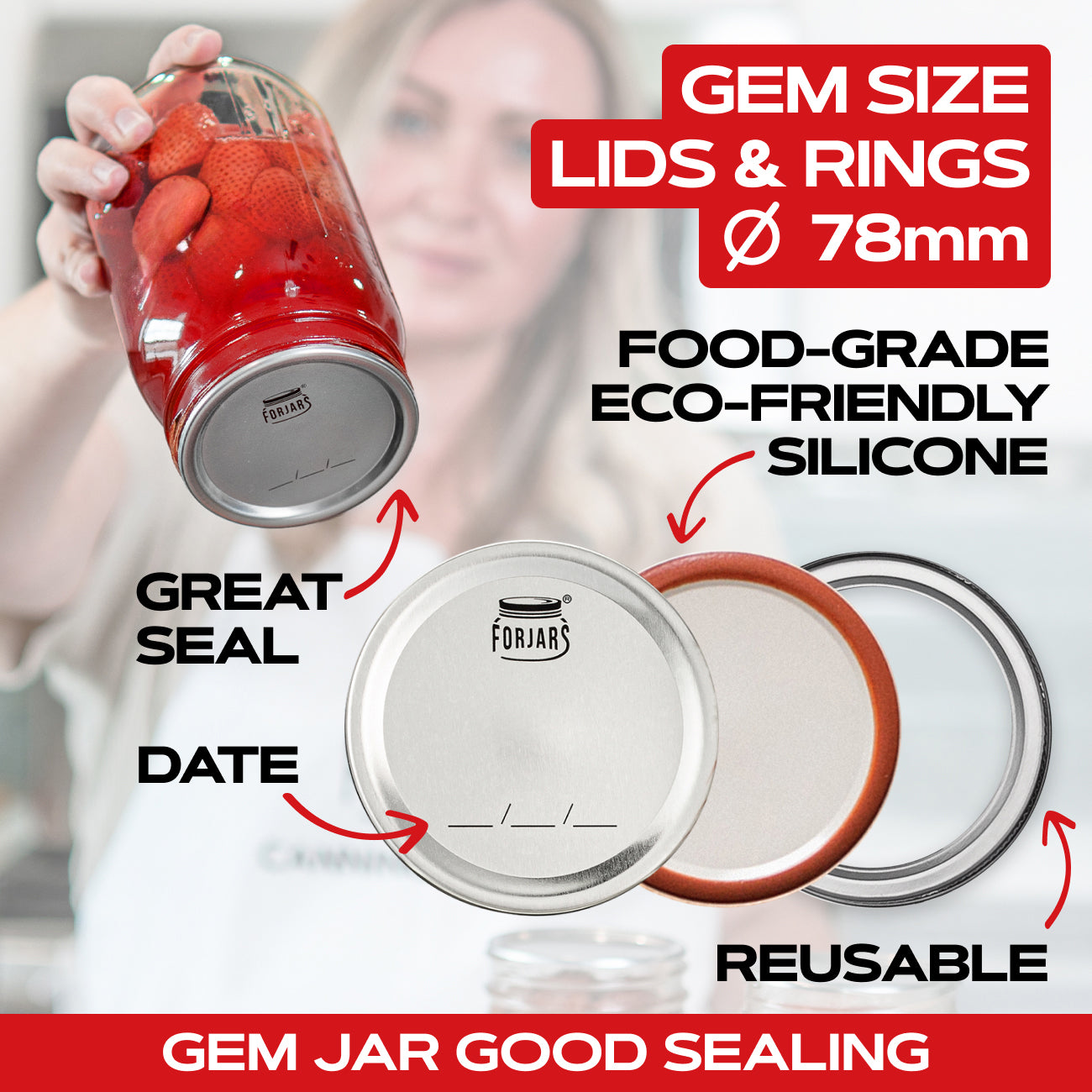 50 Gem Size Lids