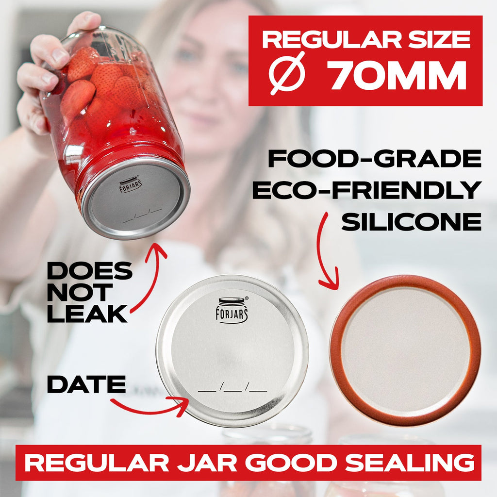 500 Regular Mouth Canning Lids