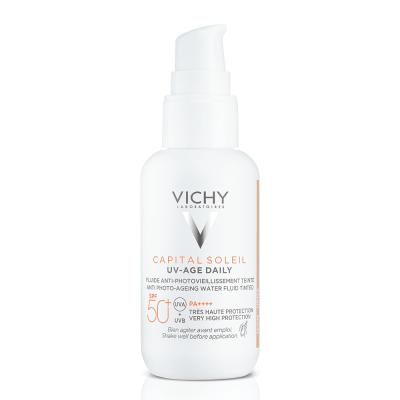 Vichy Capital Soleil Tinted Face Sunscreen SPF 50+: Daily UVA UVB Protection with Hyaluronic Acid for Anti-Aging & Even Skin Tone