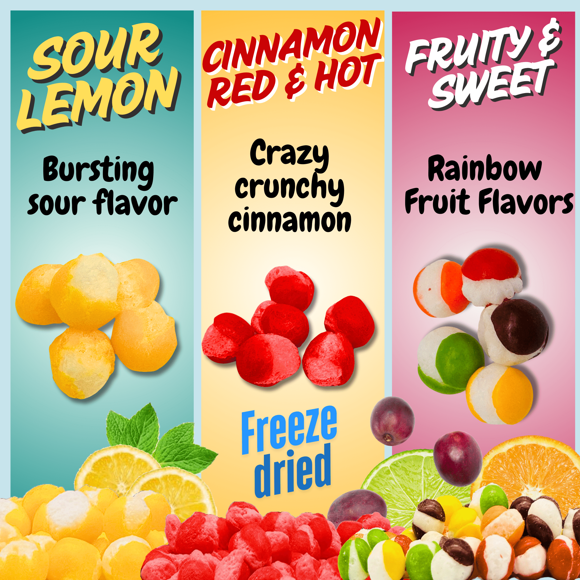 Freeze Dried Candy Trio Pack