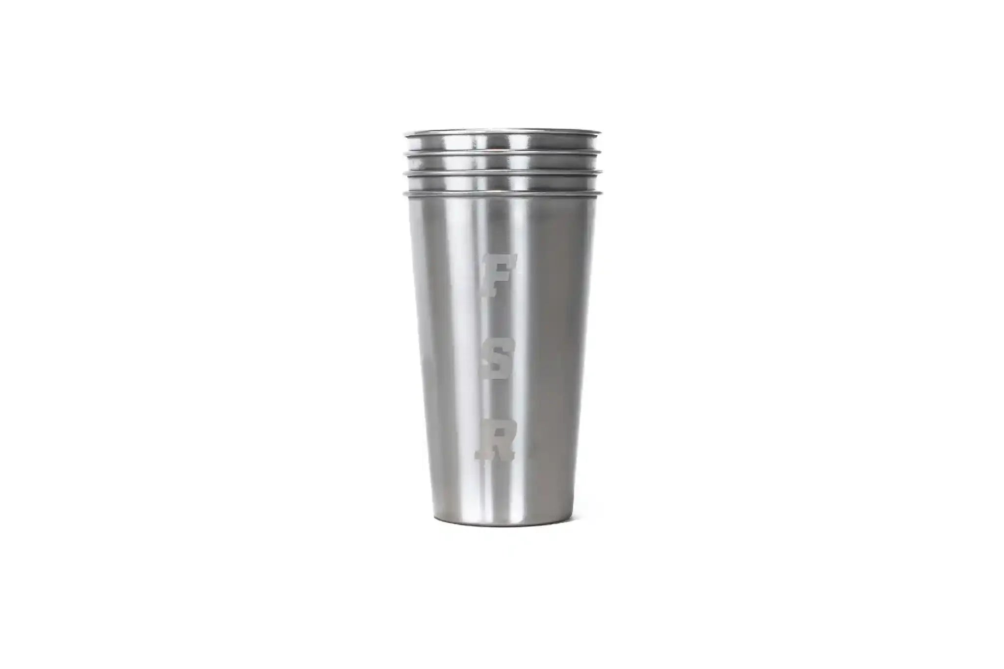 Stainless Steel 16oz Camp Cups (4)