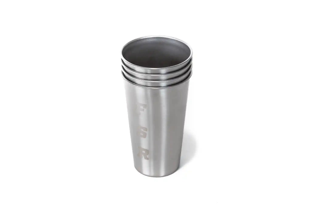Stainless Steel 16oz Camp Cups (4)
