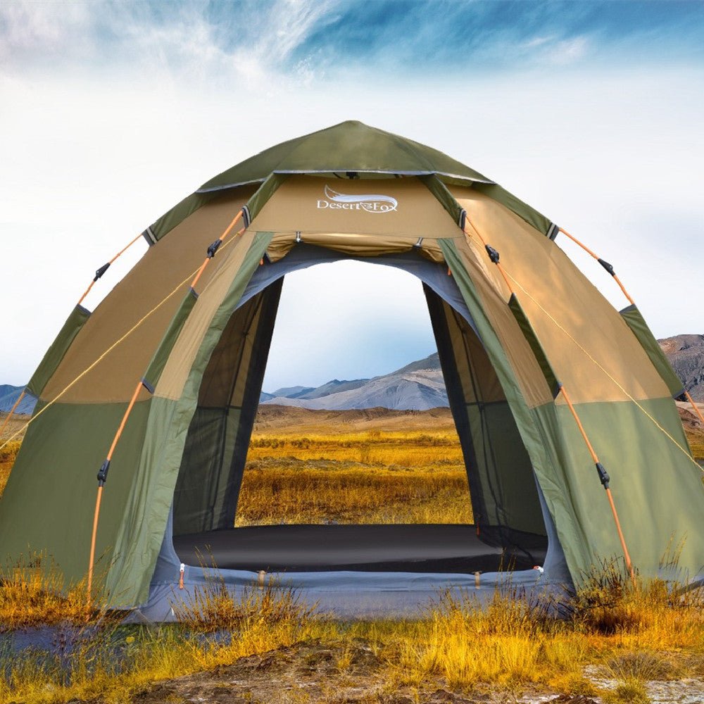 Fully Automatic Hexagonal Speed - opening Rainstorm - proof Camping Tent - PhishStones Products