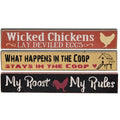 My Roost My Rules Mini Stick 3 Asstd.  (Pack of 4)