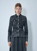 Ganni Women Stretch Denim Jacket