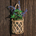 Glass Jar w/ Rope Net  (Pack of 4)