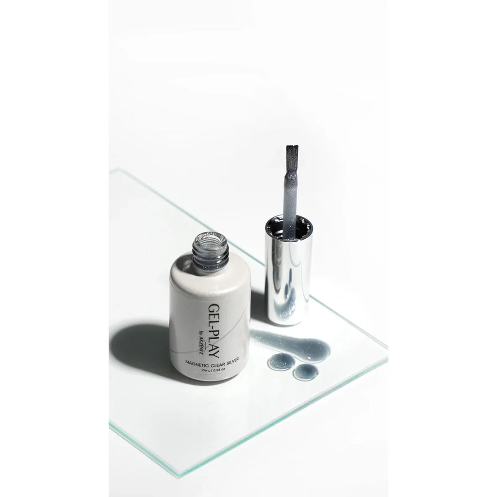 Akzentz - Gel Play Magnetic Clear Silver, 10ml