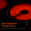 Induction Cooktop with 2 Burners and Timer