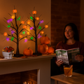 Lighted Halloween Tree 2-Pack with Timer Indoor Decor