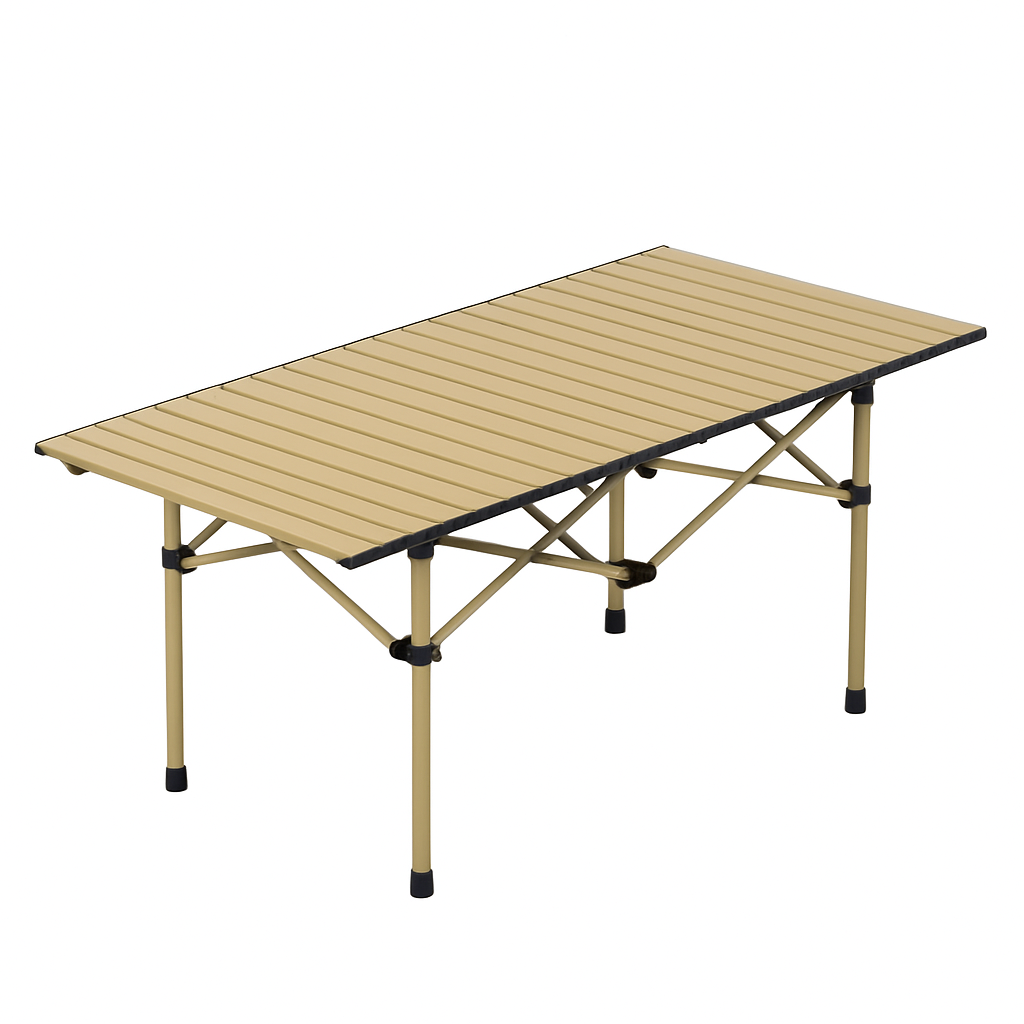 Folding Camping Table - Portable Roll-Up Outdoor Desk