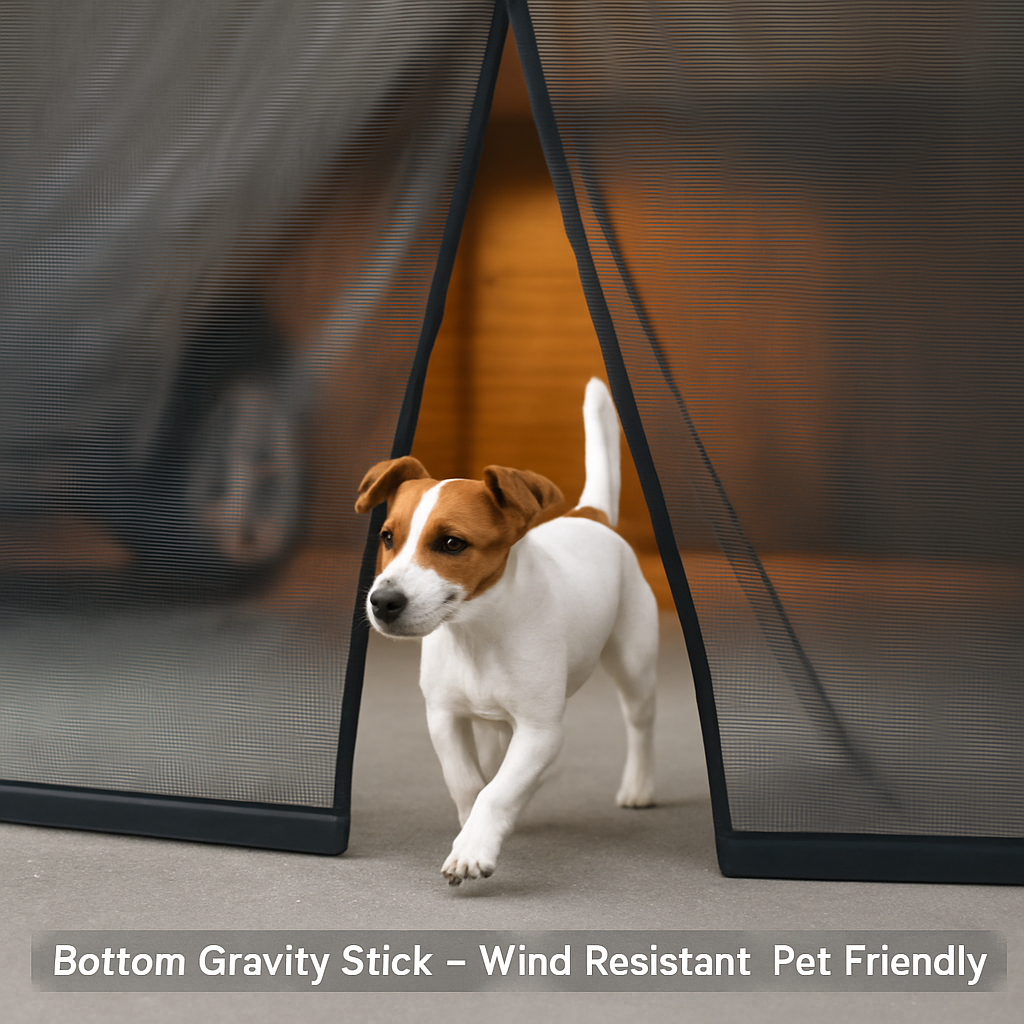 Magnetic Garage Door Screen for Single Car