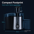 Centrifugal Juicer with Wide Feed Chute and 2 Speeds