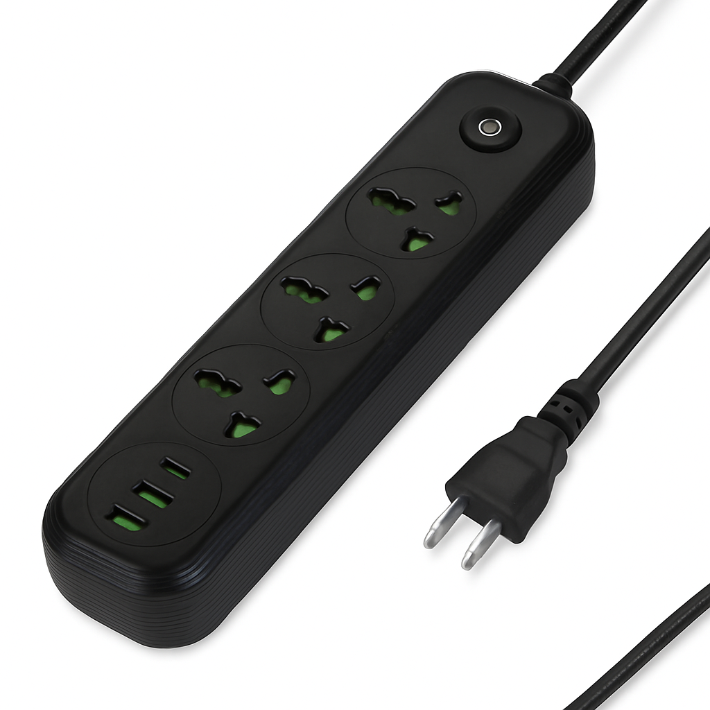 Power Strip with USB Ports and Wall Mount