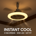 Ceiling Fan with Lights Remote Control Fan Light