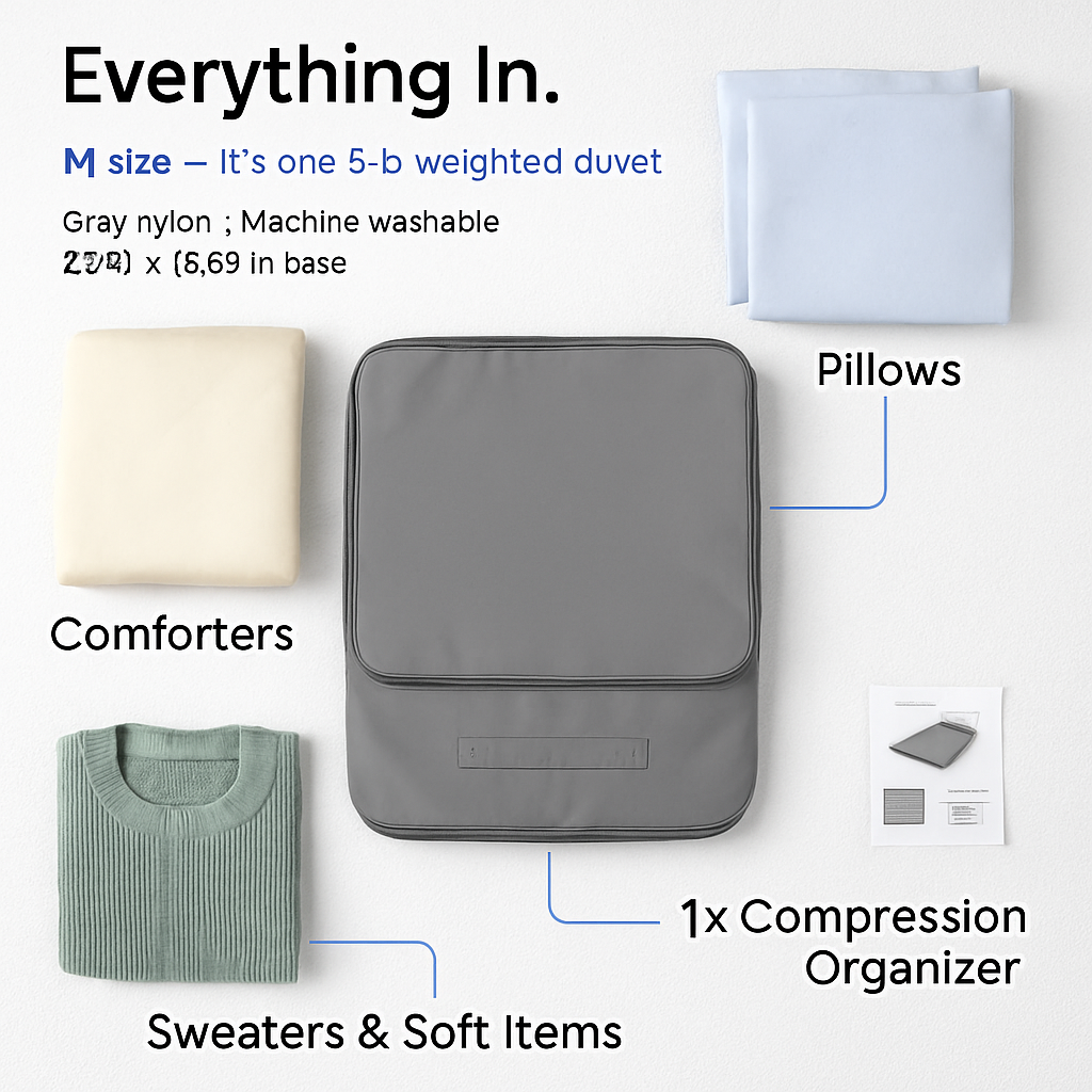 Large Foldable Bedding Storage Bag for Duvet