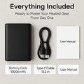 Power Bank for Heated Clothing with USB DC Output