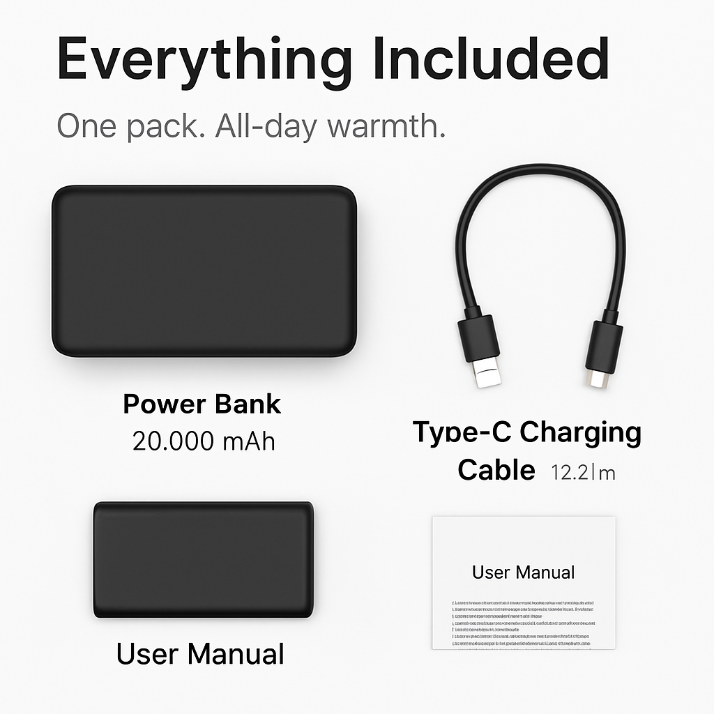 Power Bank for Heated Clothing with USB DC Output