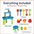 Kid Sand Water Table Rain Shower Play Table