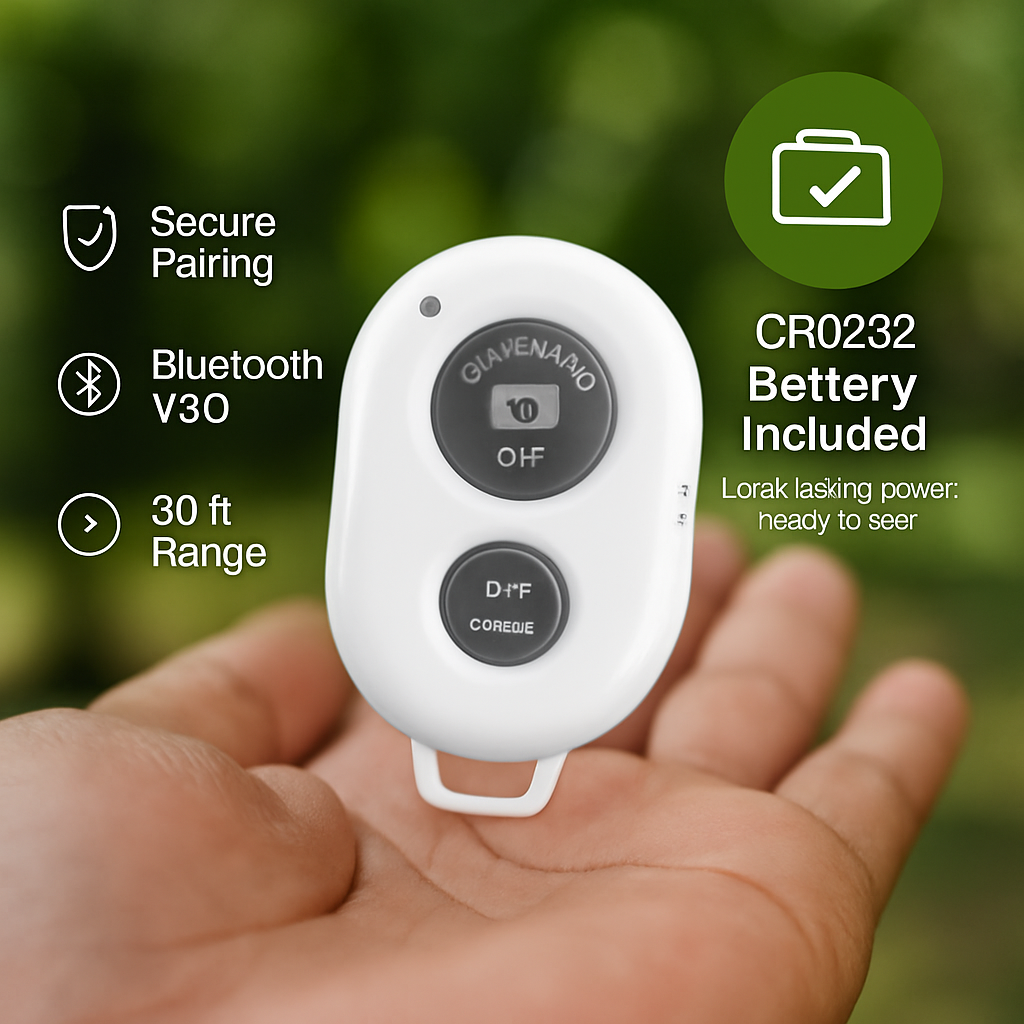 Unique Wireless Shutter Remote Controller for Android and iOS Devices