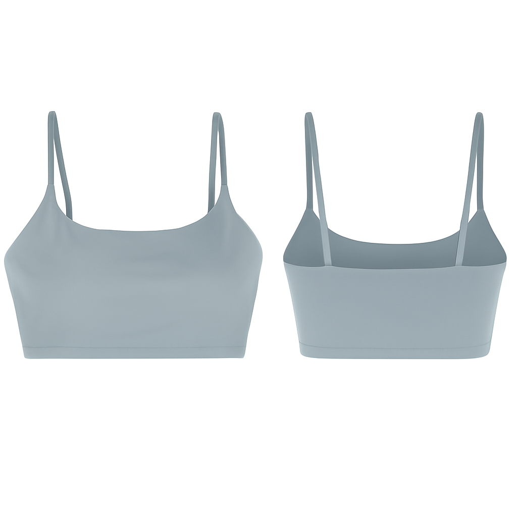 Women Sport Bras with Removable Pads, Low-Impact Square Neck