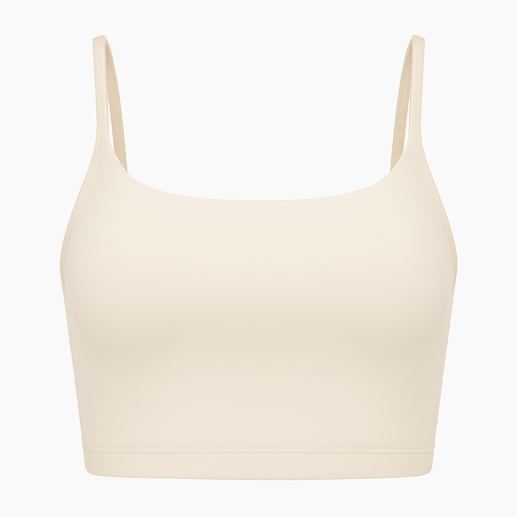 Women Sport Bras with Removable Pads, Low-Impact Square Neck