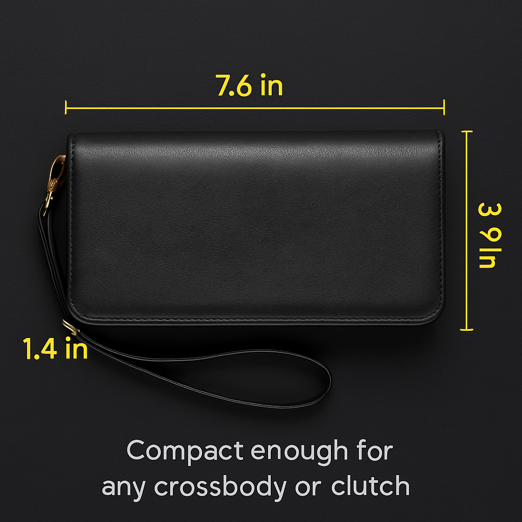 Wristlet Wallet for Women PU Leather Everyday