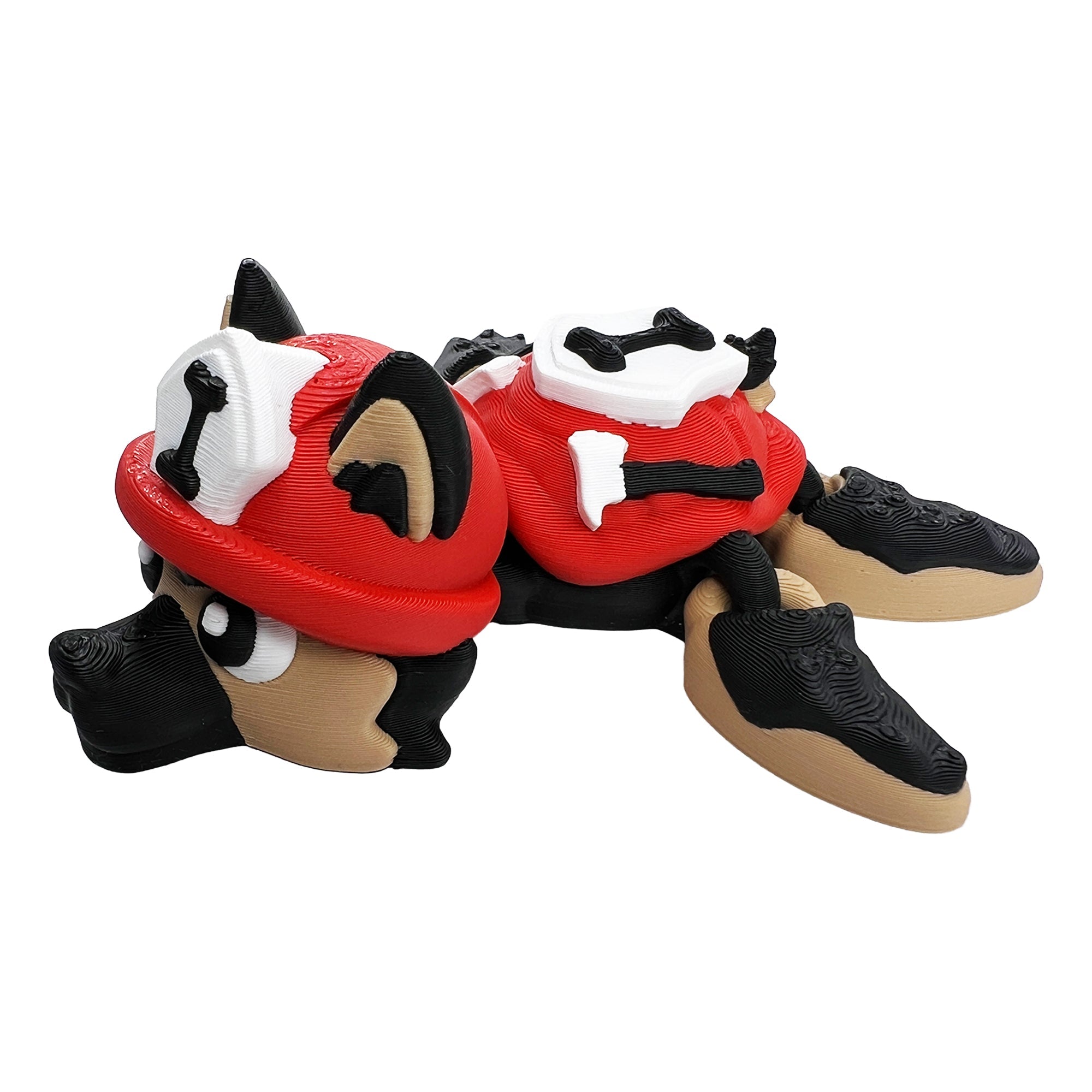 German Shepherd Firefighter Turtle – Articulated 3D Printed Flexi Turtle
