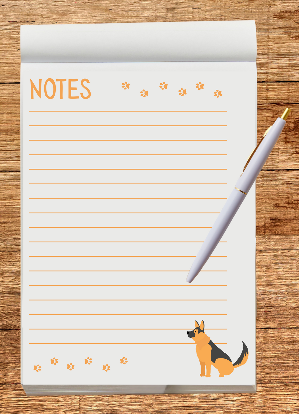 Notepad: Dog themed 4x5
