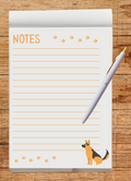 Notepad: Dog themed 4x5