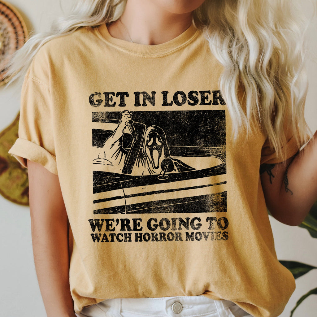 Get In Loser Retro Halloween Vintage Vibe Edition Limited Edition Collectors Choice Comfort Colors Tee