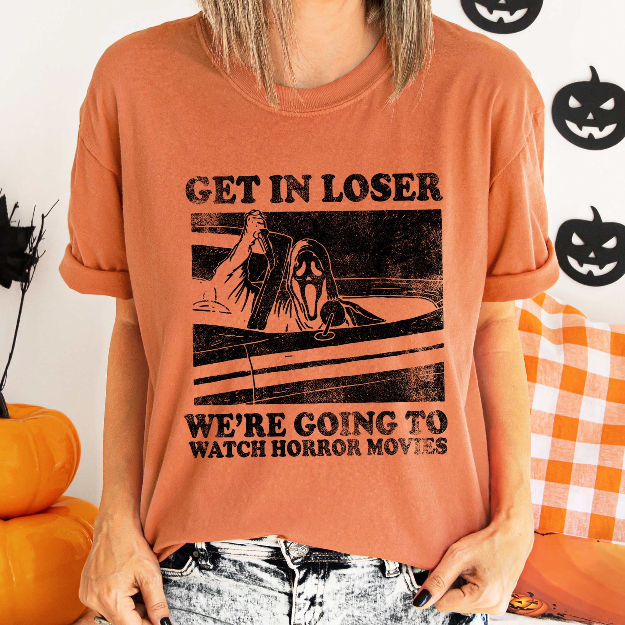Get In Loser Retro Halloween Vintage Vibe Edition Limited Edition Collectors Choice Comfort Colors Tee