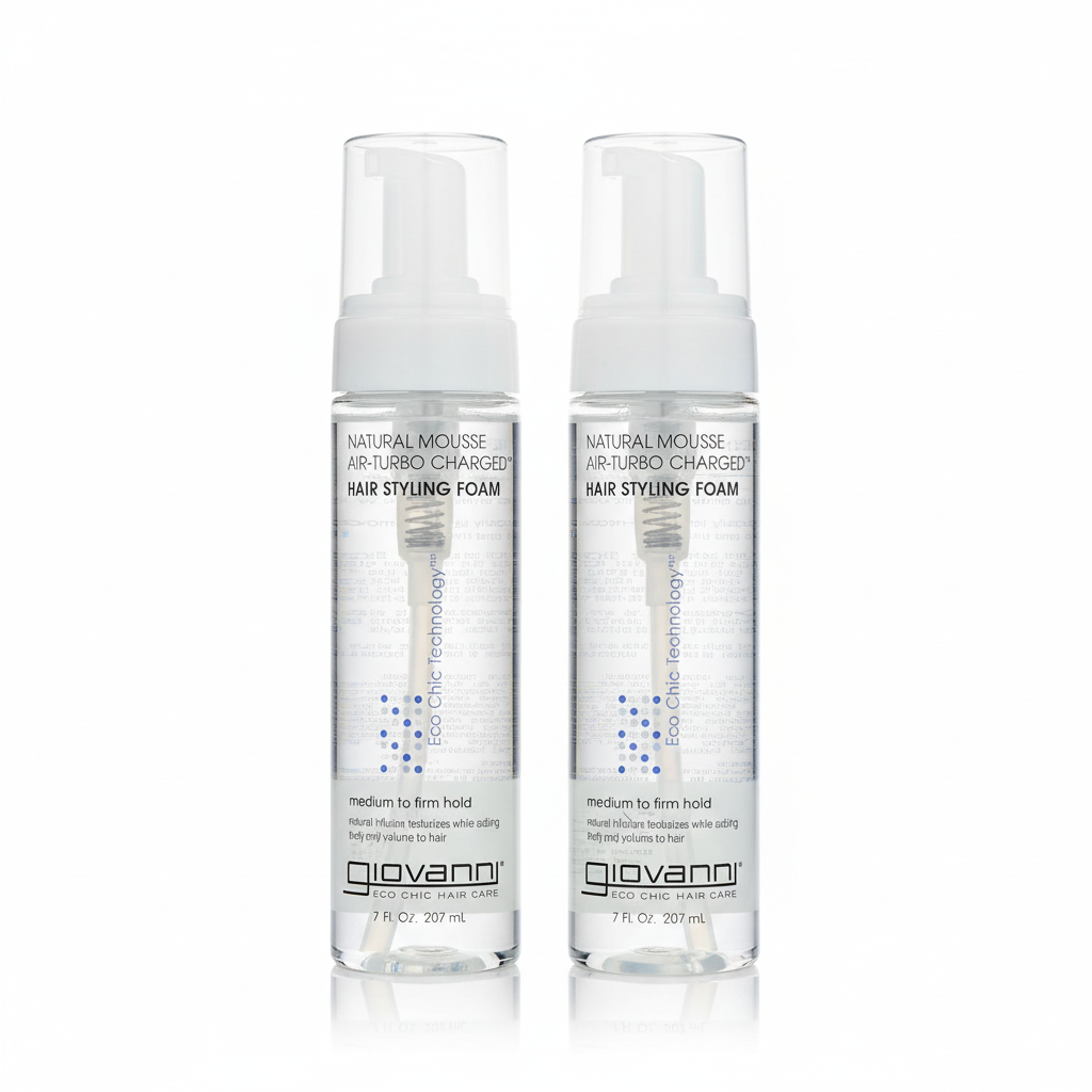 Giovanni Air-Turbo Charged Natural Styling Mousse, 7 oz.