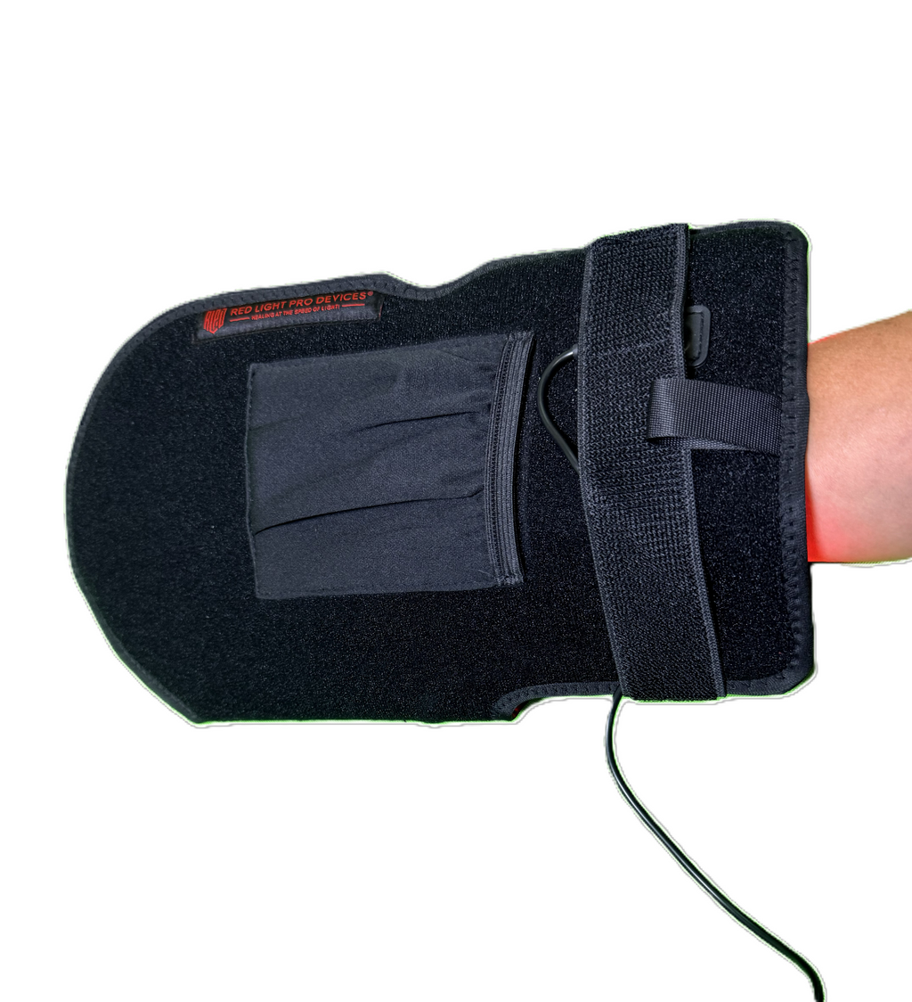 Red Light Therapy Hand & Wrist Glove  13.5" x 7.5"| 1080 High-Power LEDs + 12V Car Adapter