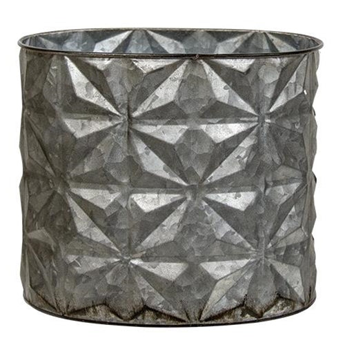 Embossed Tin Oval Bucket