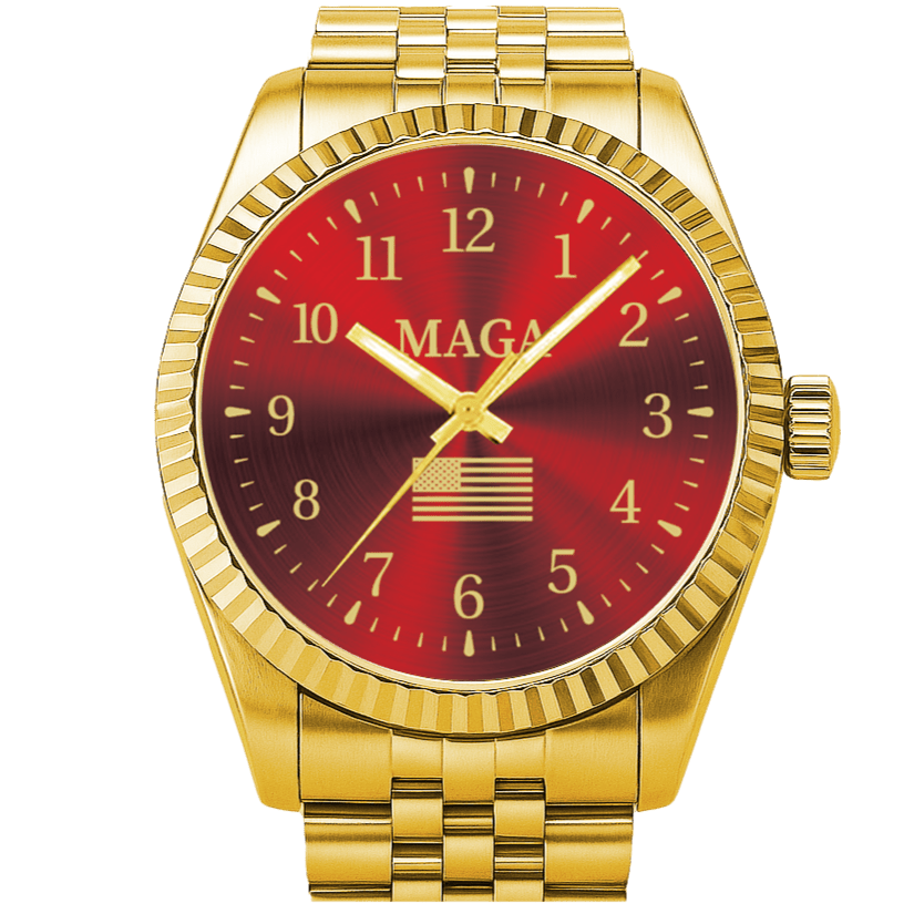 Gold & Red MAGA Watch - PhishStones Products