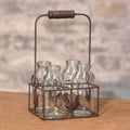 4 Bottles w/ Wire Rooster Carrier (Pack of 2)
