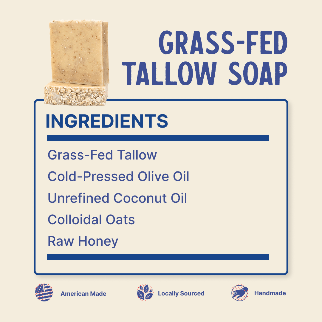 Grass - Fed Tallow Soap (2 Pack) - PhishStones Products