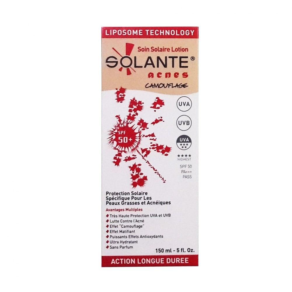 Solante Tinted Sunscreen for Acne-Prone Skin - SPF 50+, Non-Comedogenic & Hypoallergenic