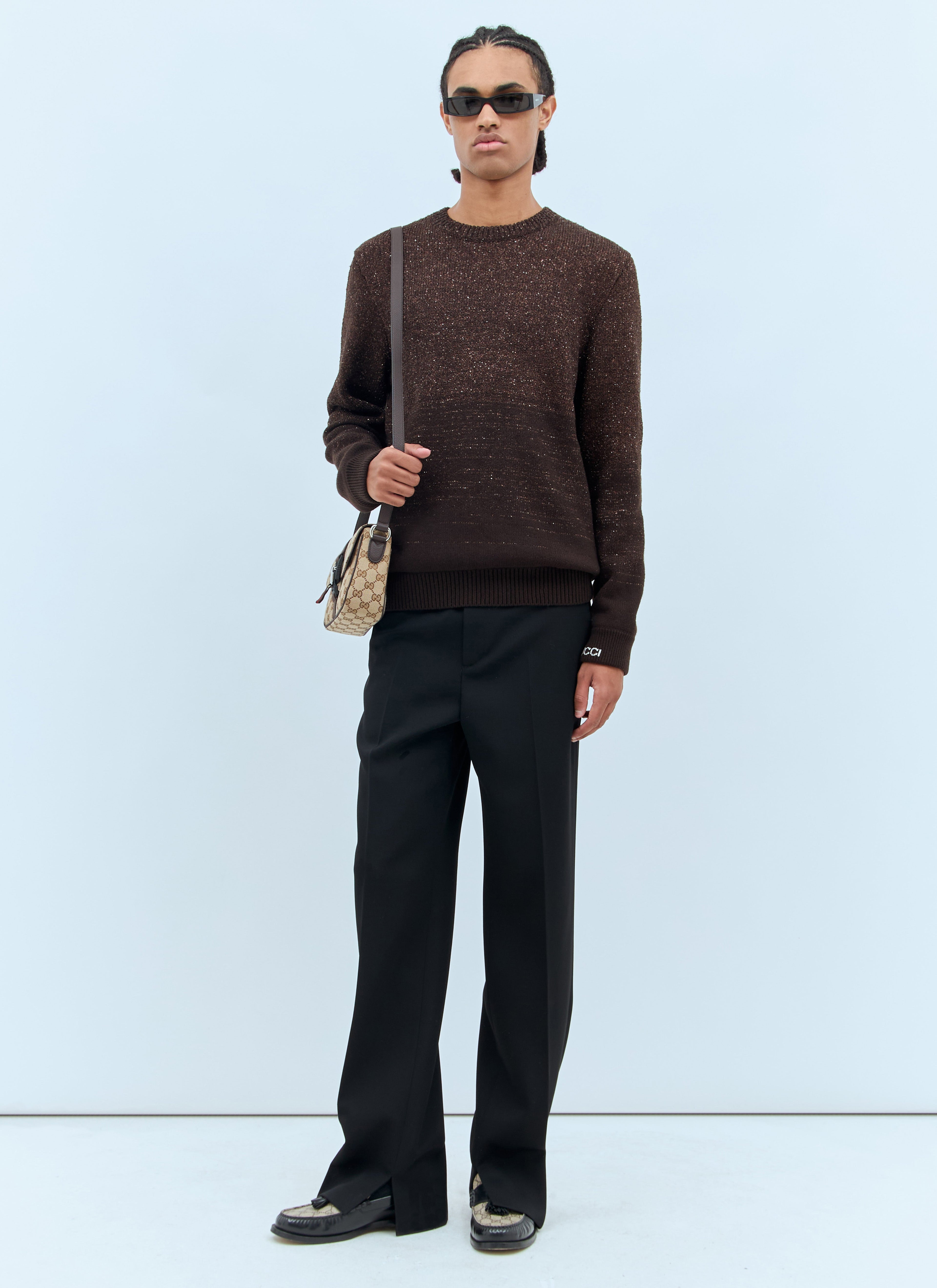 Gucci Men Sequin Crewneck Sweater
