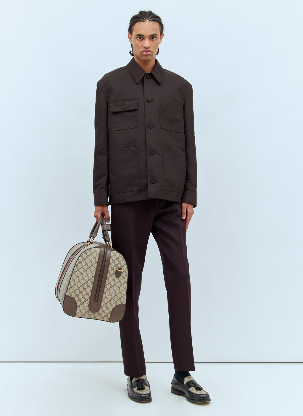 Gucci Men Technical Cotton-Blend Jacket