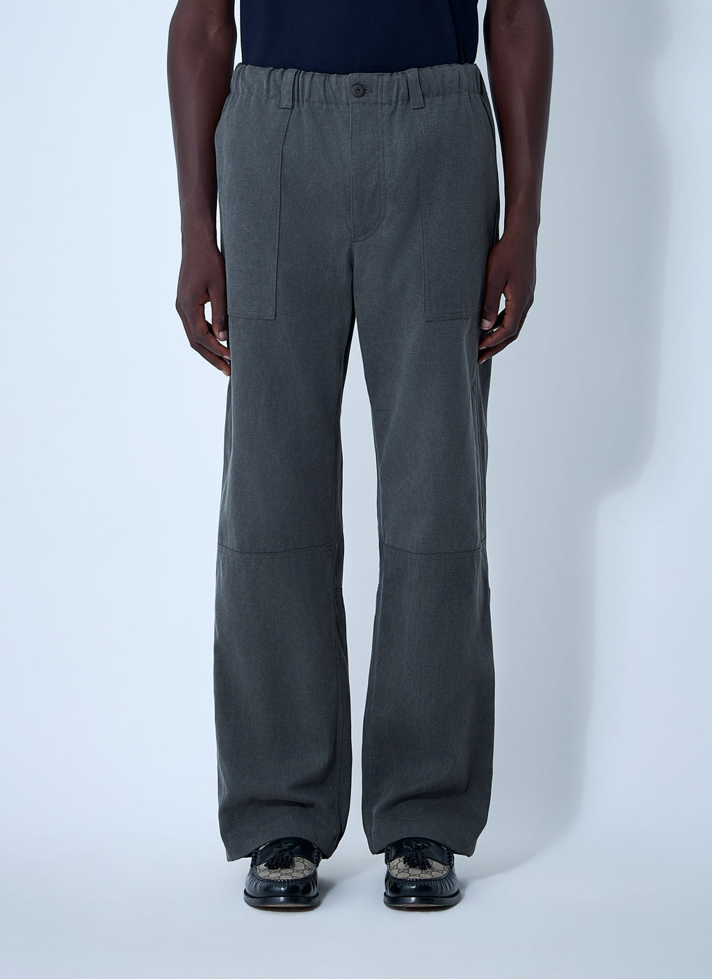 Gucci Men Faded Canvas Pants