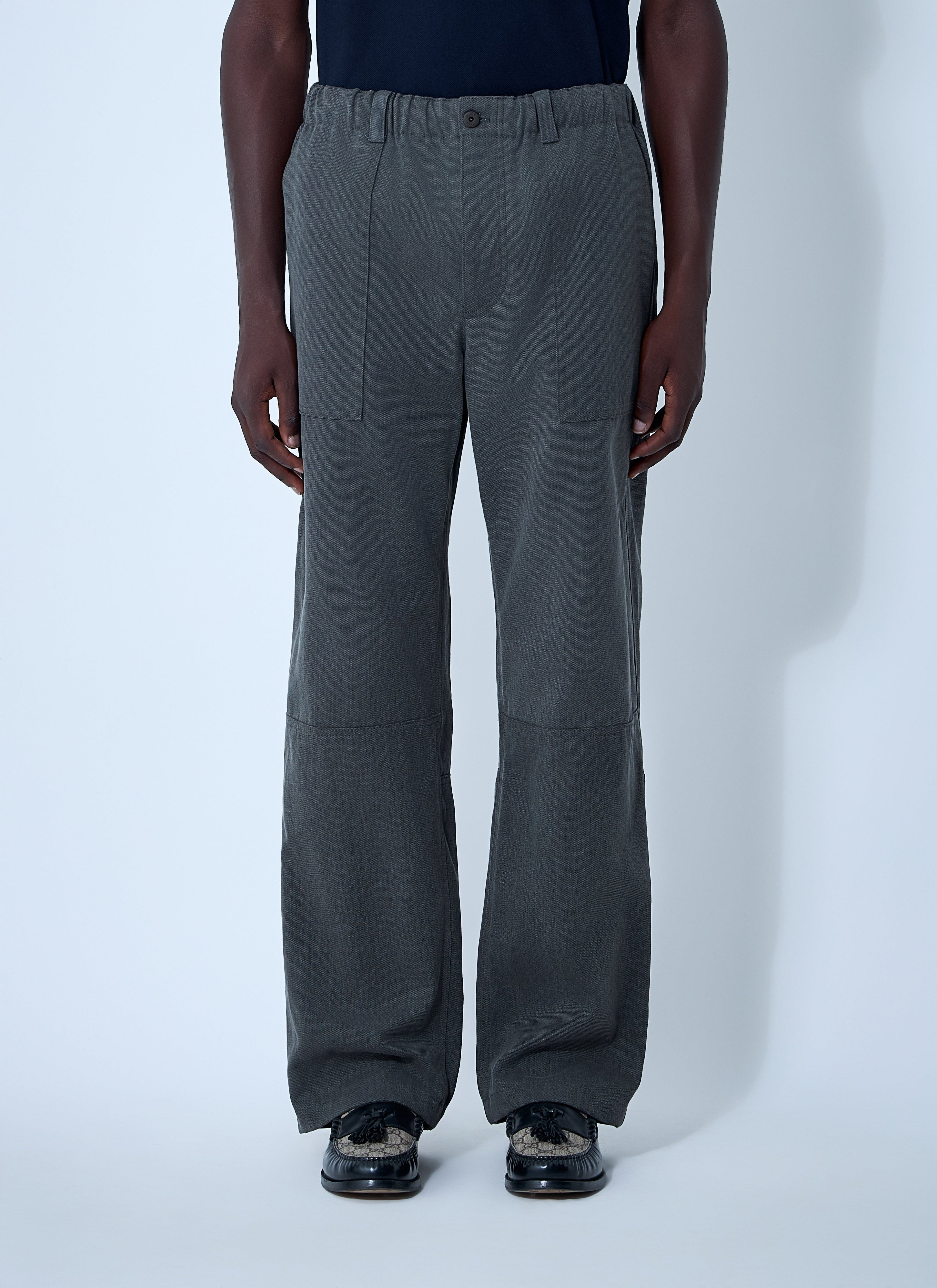 Gucci Men Faded Canvas Pants