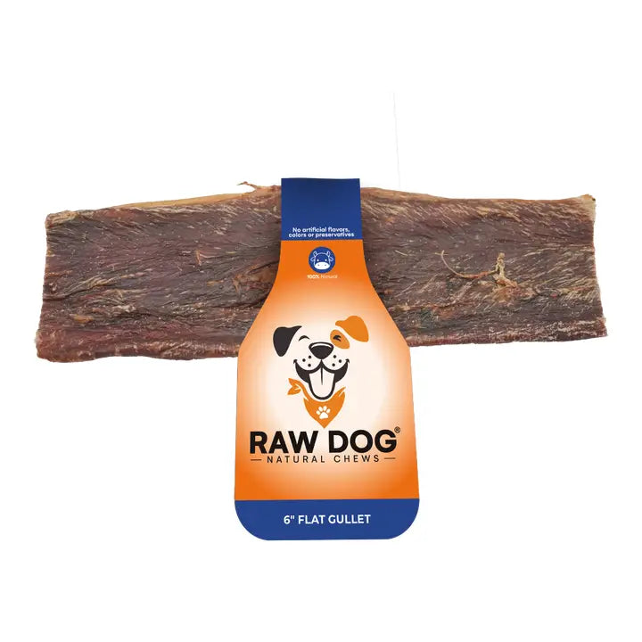 🐾🥩 6″ Beef Gullet – Flat, Flavorful Dental Chew for Dogs