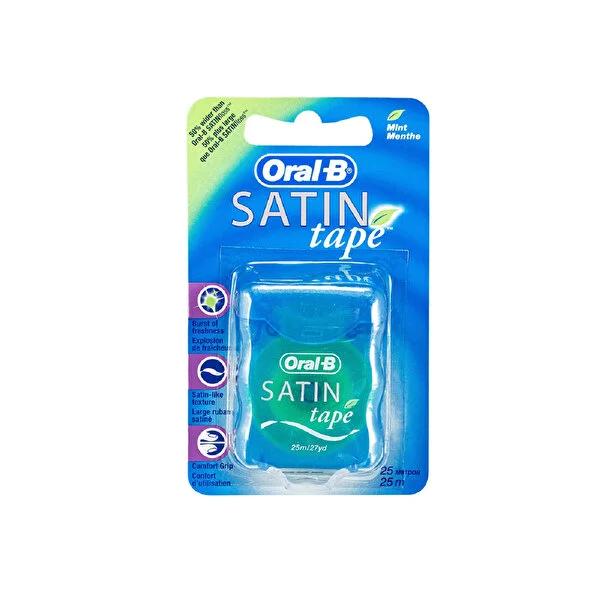 Oral-B Satin Tape Dental Floss - Mint Flavored, Easy Gliding, 25m