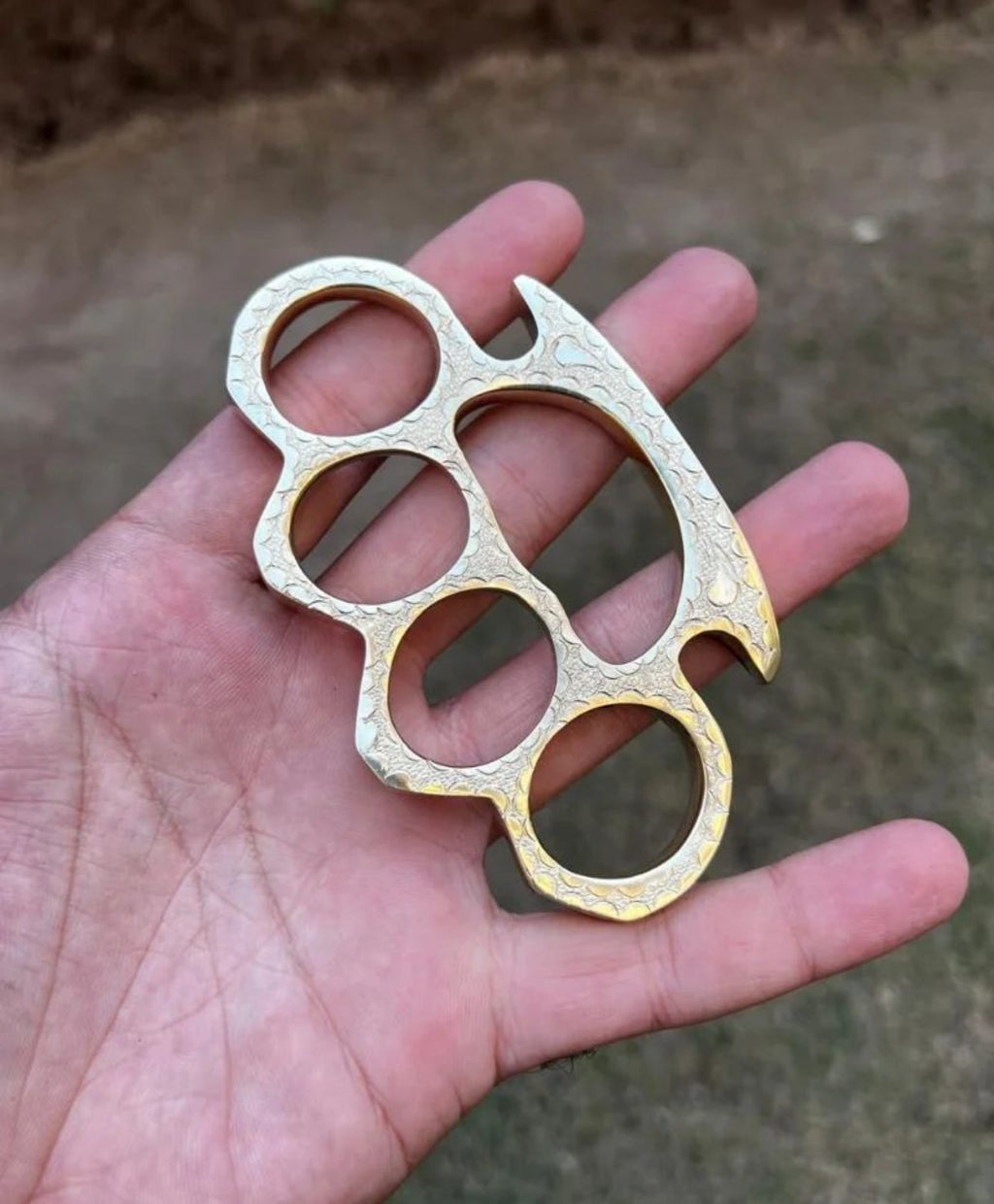 Hand Engraved Brass knuckle - PhishStones Products