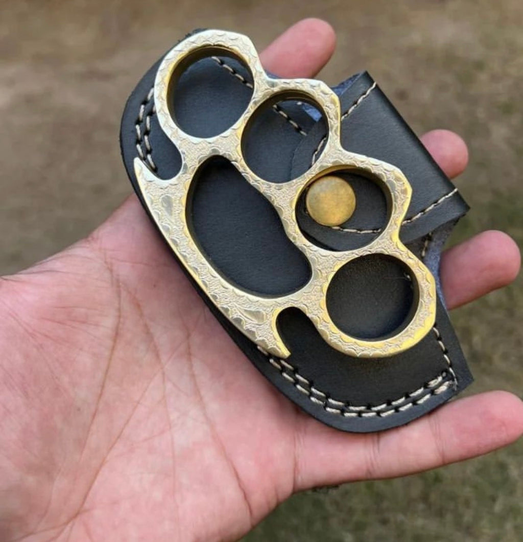 Hand Engraved Brass knuckle - PhishStones Products